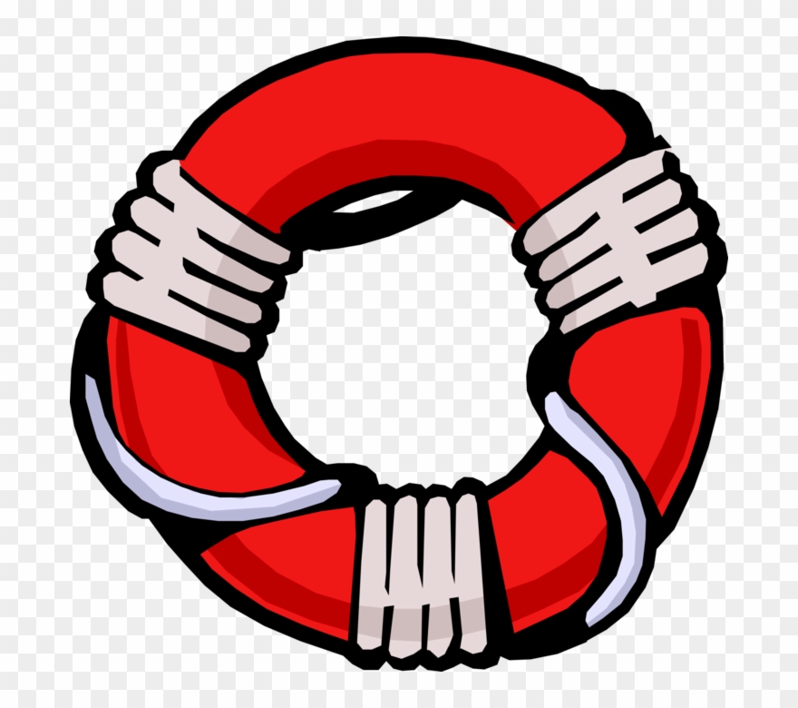 Lifebuoy Ring Lifesaver Vector Image Illustration Of - Life Preserver Clipart