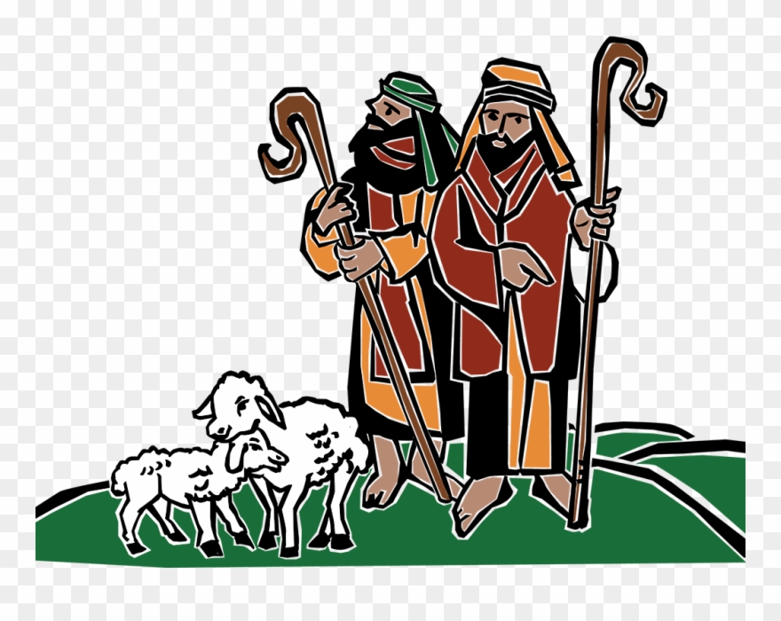 Shepherds And Sheep Clipart - Png Download