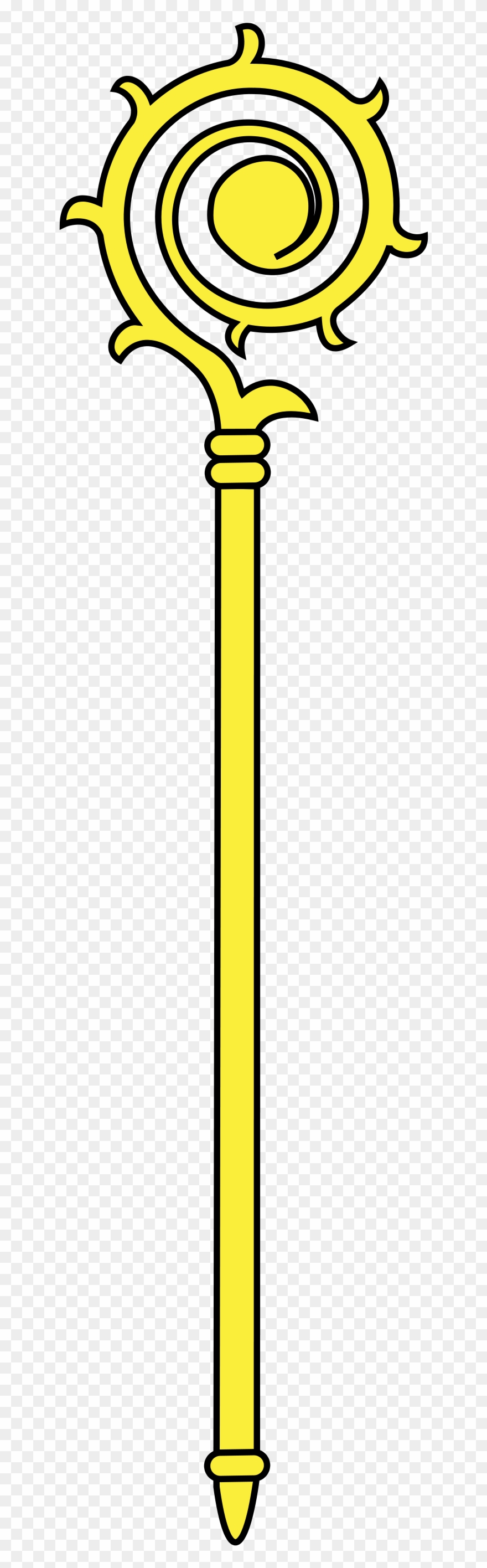 Shepherd Staff Png - Meuble Heraldique Crosse Clipart