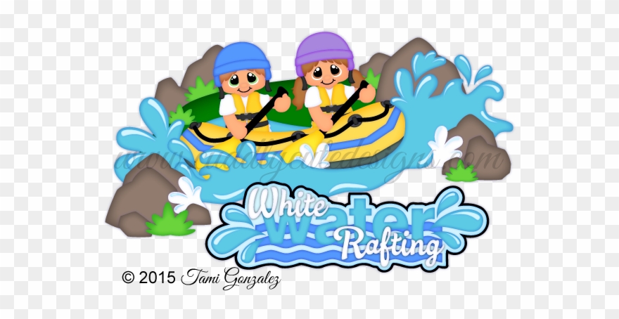 Rafting Png Transparent Image - Drawing Clipart