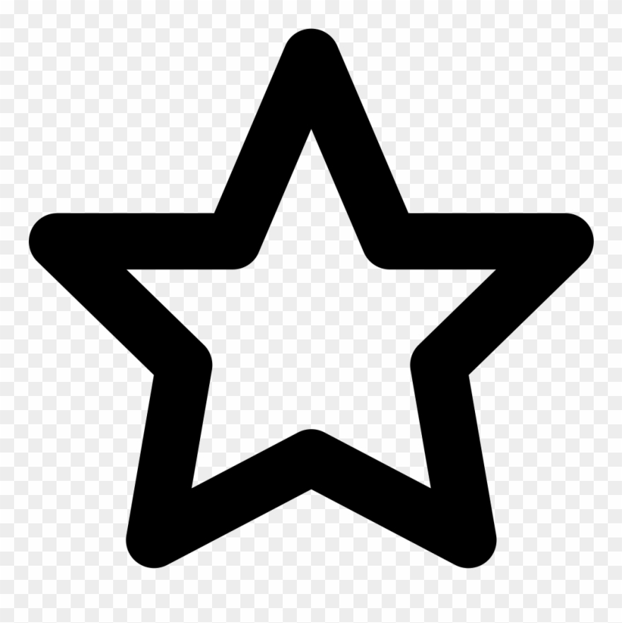 Svg Star Distressed - Star Line Icon Png Clipart