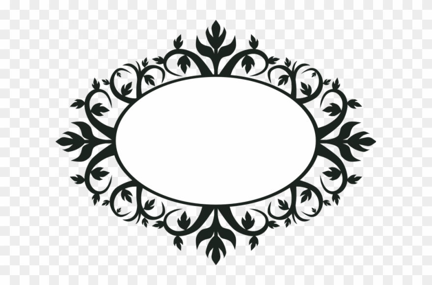 Moldura Ornamentais Vetor Clip Art Vectores De - Ornamental Oval Frames - Png Download