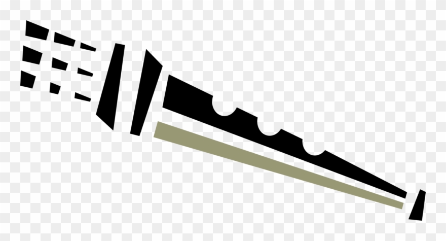 Vector Illustration Of Clarinet Single-reed Mouthpiece Clipart