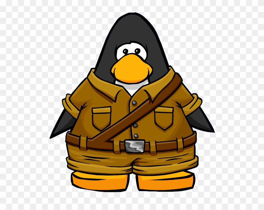 Sienna Explorer Outfit Player Card - Club Penguin Black Clipart