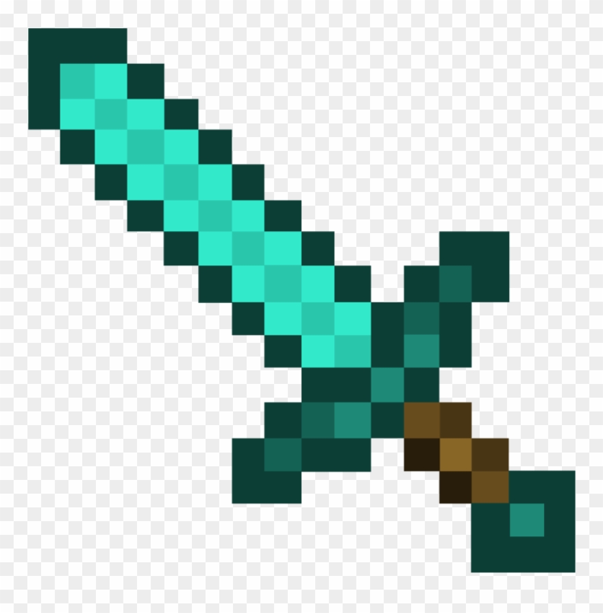 Chicken Pox Fever Clipart - Spada Di Diamante Minecraft - Png Download