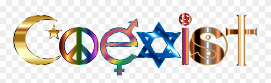In Defense Of Eclectic Spirituality - Coexist Symbol Clipart