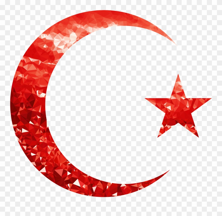 Clipart Ruby Crescent And Star - Wikimedia Foundation - Png Download