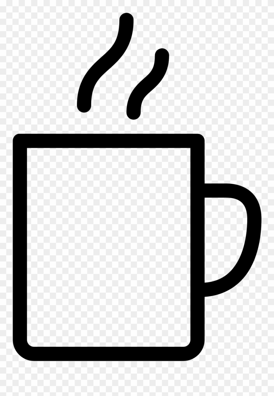 The Main Body Of The Cup In An Almost Square Shape - Чай Иконка Clipart