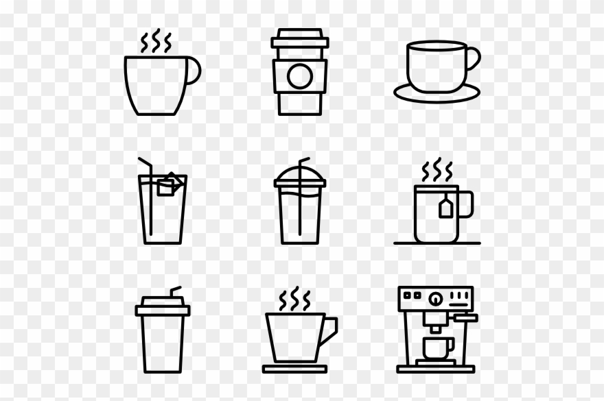Coffee - Makeup Icon Transparent Background Clipart
