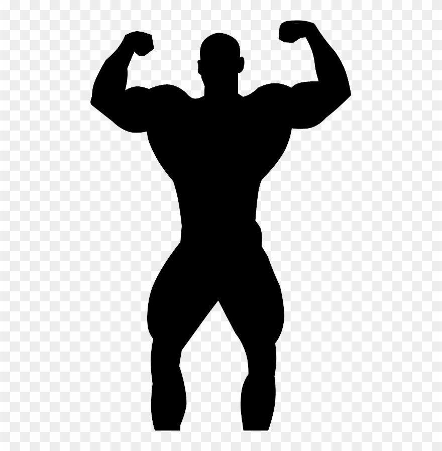 Source - - Bodybuilder Silhouette Png Clipart