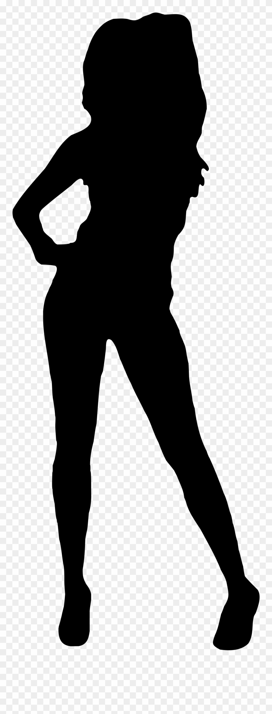 Source - - Girl Shadow No Background Clipart