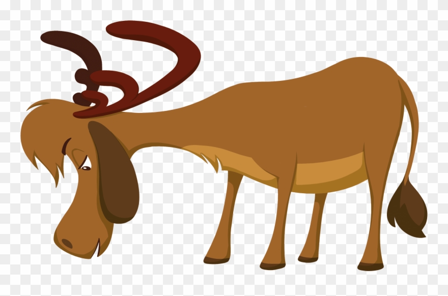 Let's Hop Over The Reindeers And Pick Up Max - Bighorn Clipart
