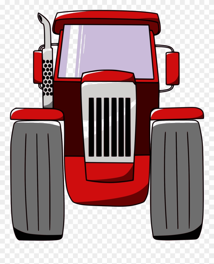 Svg Free Stock Tractor Farm Free On Dumielauxepices - Tractor Front View Png Clipart