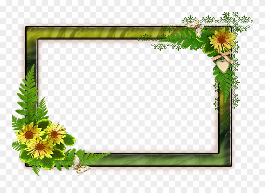 Jpg Png With Flowers On A Transparent Background - Transparent Background Photo Frames Clipart