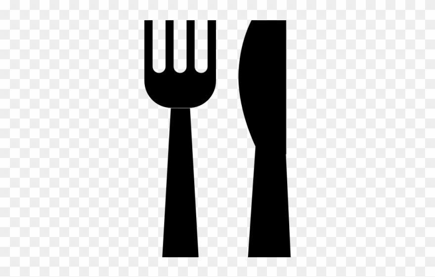 Plate Clipart Plate Knife Fork - Sign - Png Download