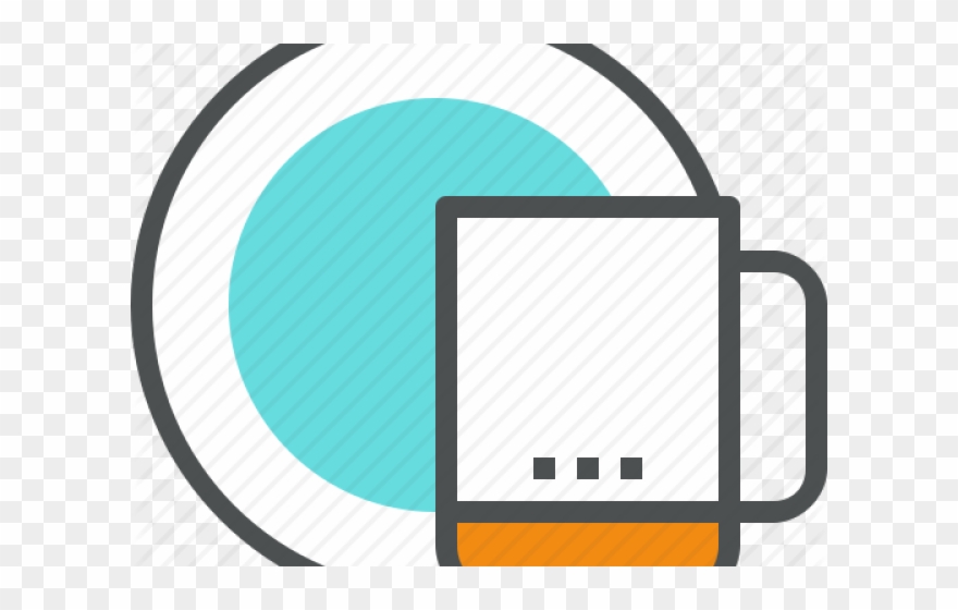 Cutlery Clipart Plate Cup - Plate And Cup Icon - Png Download