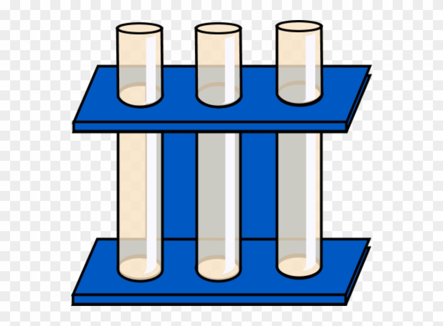 Test Tube Clip Art N29 - Gradilla De Laboratorio Dibujo - Png Download
