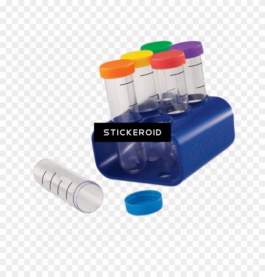 Primary School Test Tubes - Learning Resources Jumbo Test Tubes (set Of 6) With Clipart