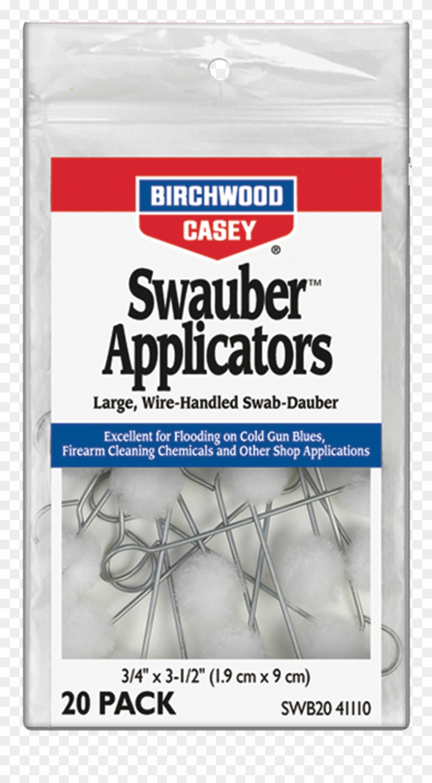 Birchwood Casey 41110 Swauber Applicators 20pk Universal Clipart