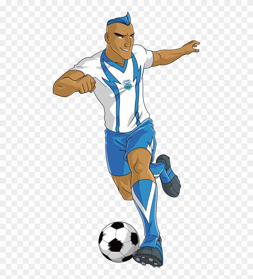 Playing Clipart Football Striker - Supa Strikas All Players - Png Download