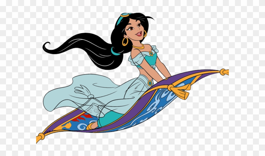 Princess Jasmine On Magic Carpet Clipart
