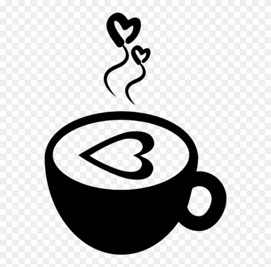 Hot Coffee Cup With Hearts Comments - Coffee Cup Svg Free Clipart