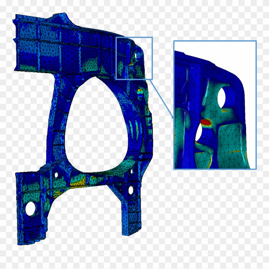 Crystal Clear Resolution In Your Stress Analysis Results Clipart