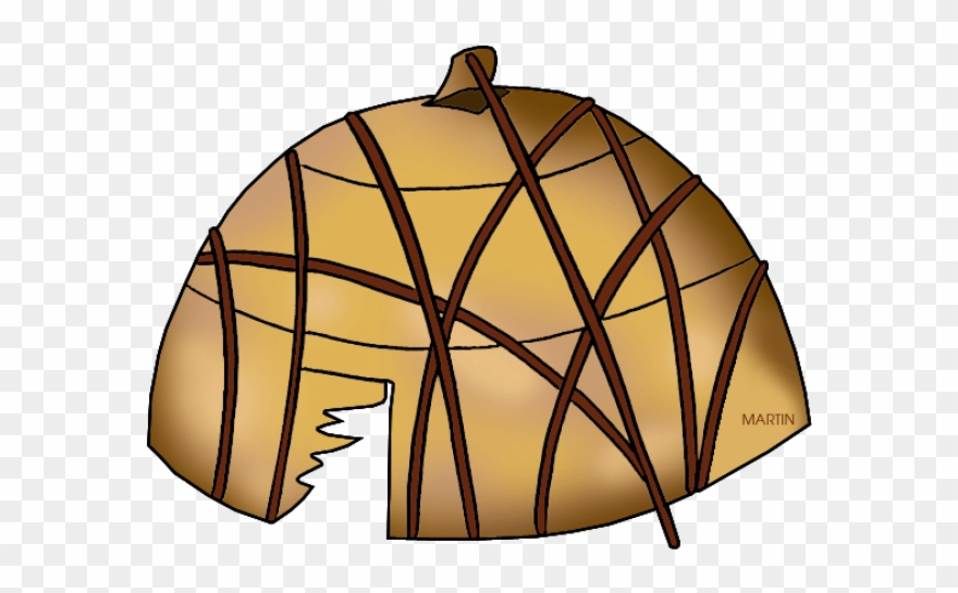 Indians Clipart Woodland Indians - Native American Wigwam Clip Art - Png Download
