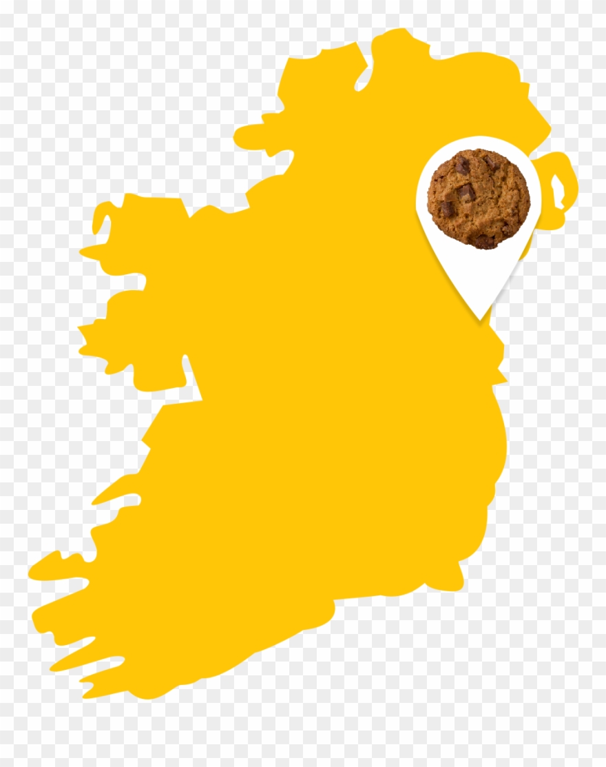 Our Blas Na Heireann Finalist Choc Chunk Cookie, And - Modern Map Of Ireland Clipart