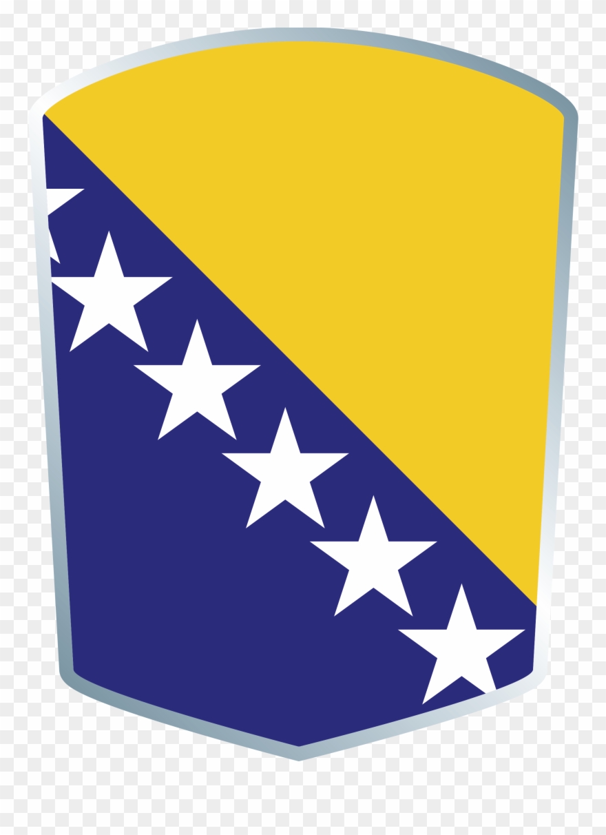 Bosnia & Herzegovina - Flag Bosnia And Herzegovina Clipart