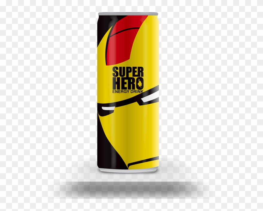 Energy Drink Clipart Flavoured - Super Hero Energy Drink - Png Download