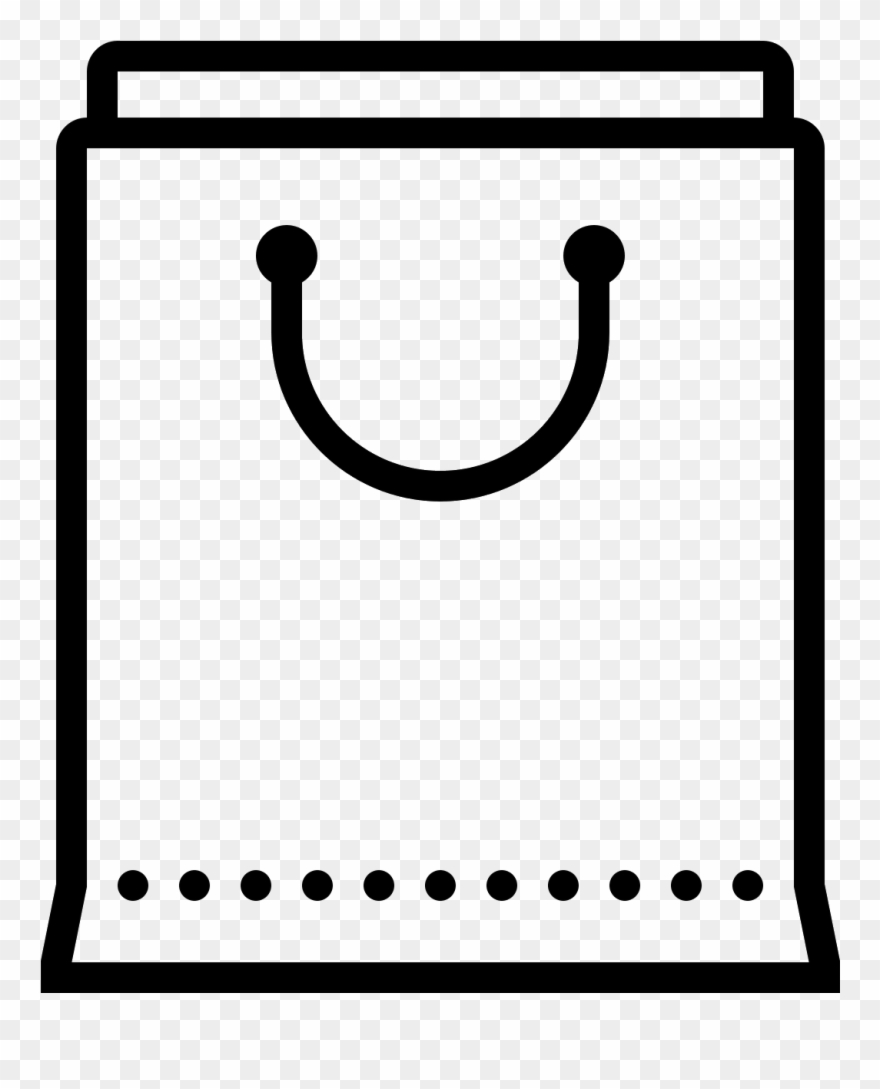 A Shopping Bag Is A Rectangle Like Container That Has - Shopping Bag Clipart