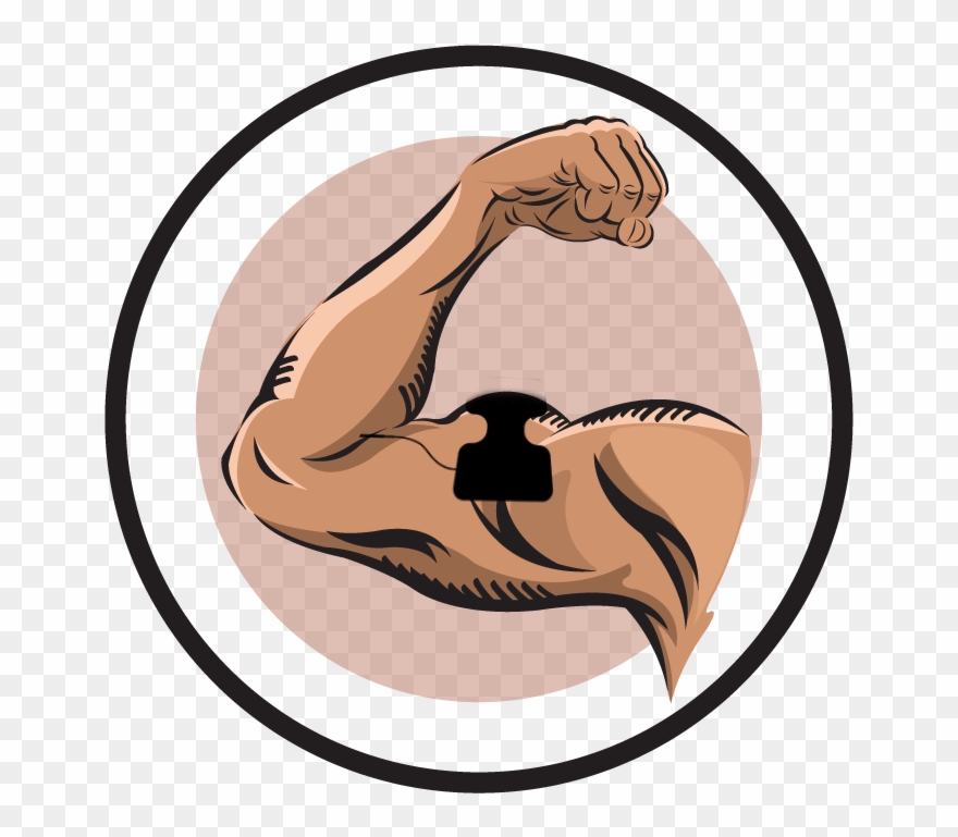 Electrode Pad Placement By Body Part Part - Biceps Clipart