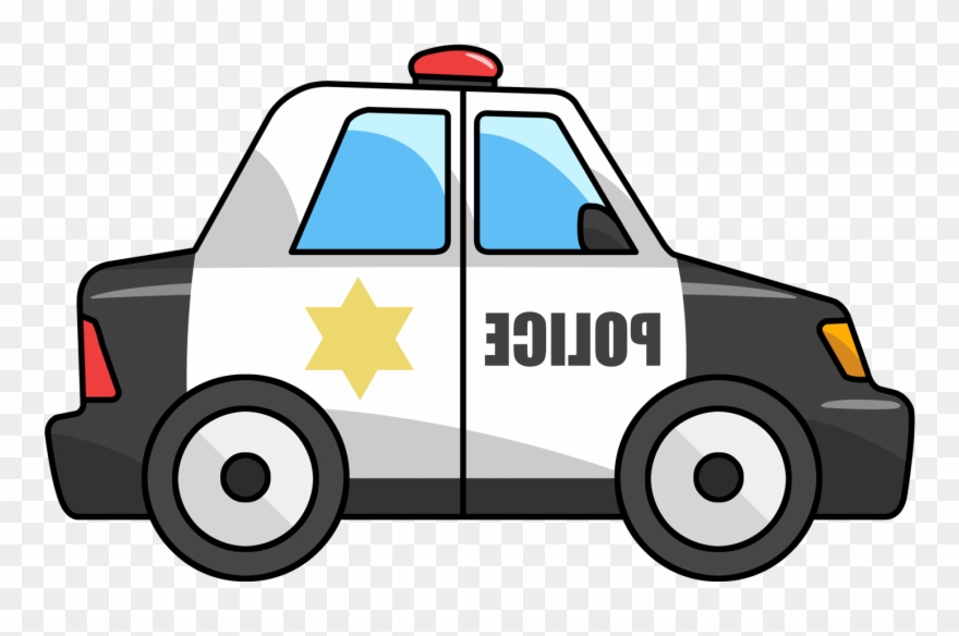 Free Cartoon Police Car Clip Art - Police Car Clipart - Png Download