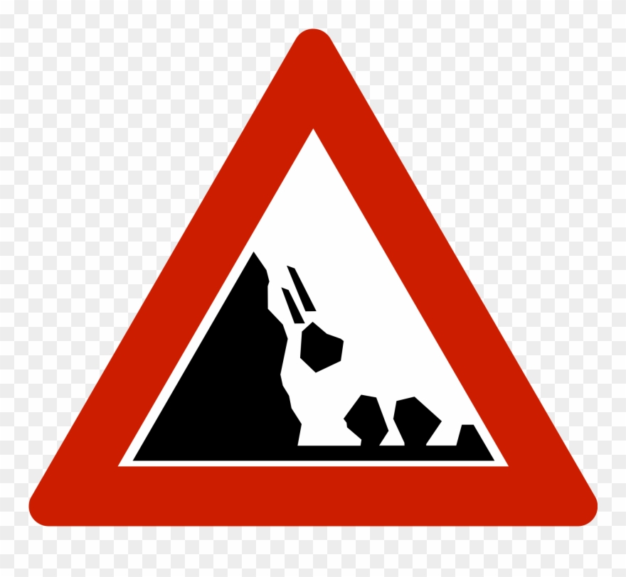 Norwegian Road Sign - Steep Hill Road Sign Clipart