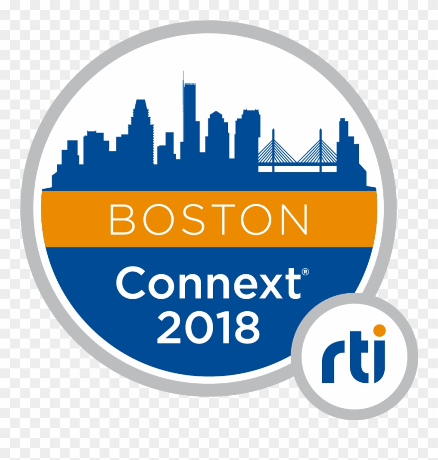 Rti Connext Conference 2018 Boston Logo V1 Rgb Color - Portable Network Graphics Clipart