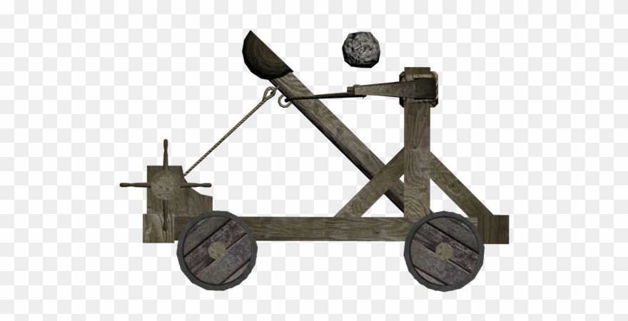 Trebuchet Clip Art - Catapult Transparent Background - Png Download