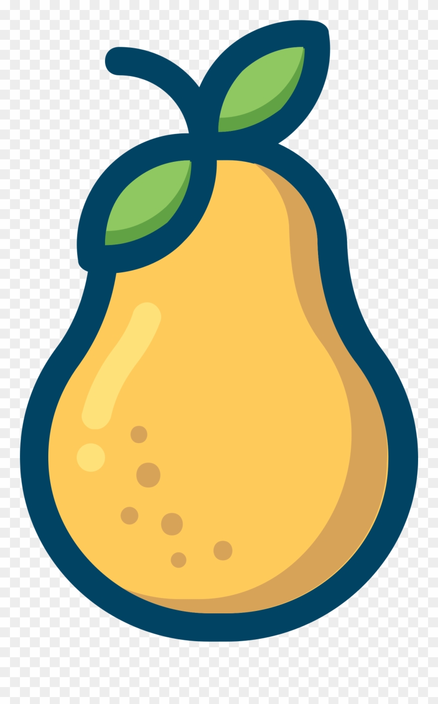 Jpg Transparent Download Clipart Pear - Pera Silhueta Png
