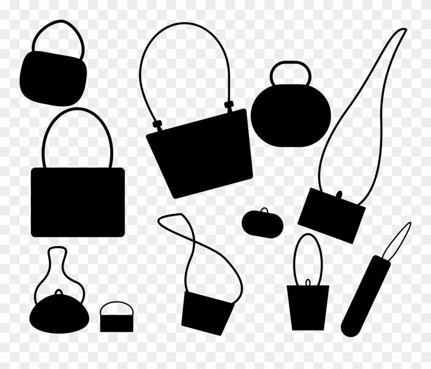 Big Image - Purse Silhouette Png Clipart