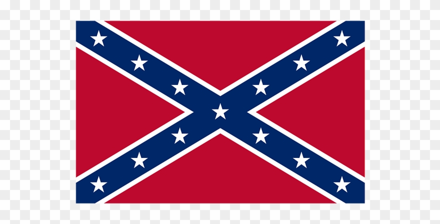 Confederate - South North America Flag Clipart