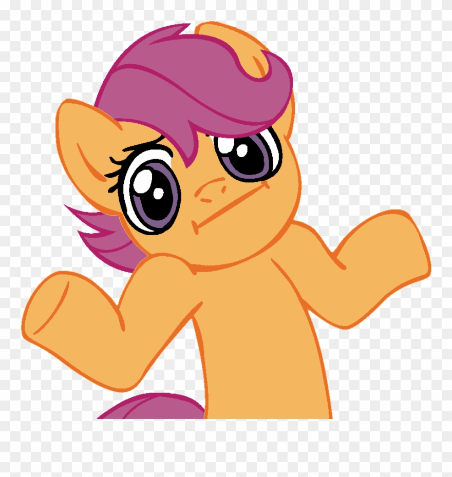 Comment Picture - Pinkie Pie Shrug Clipart