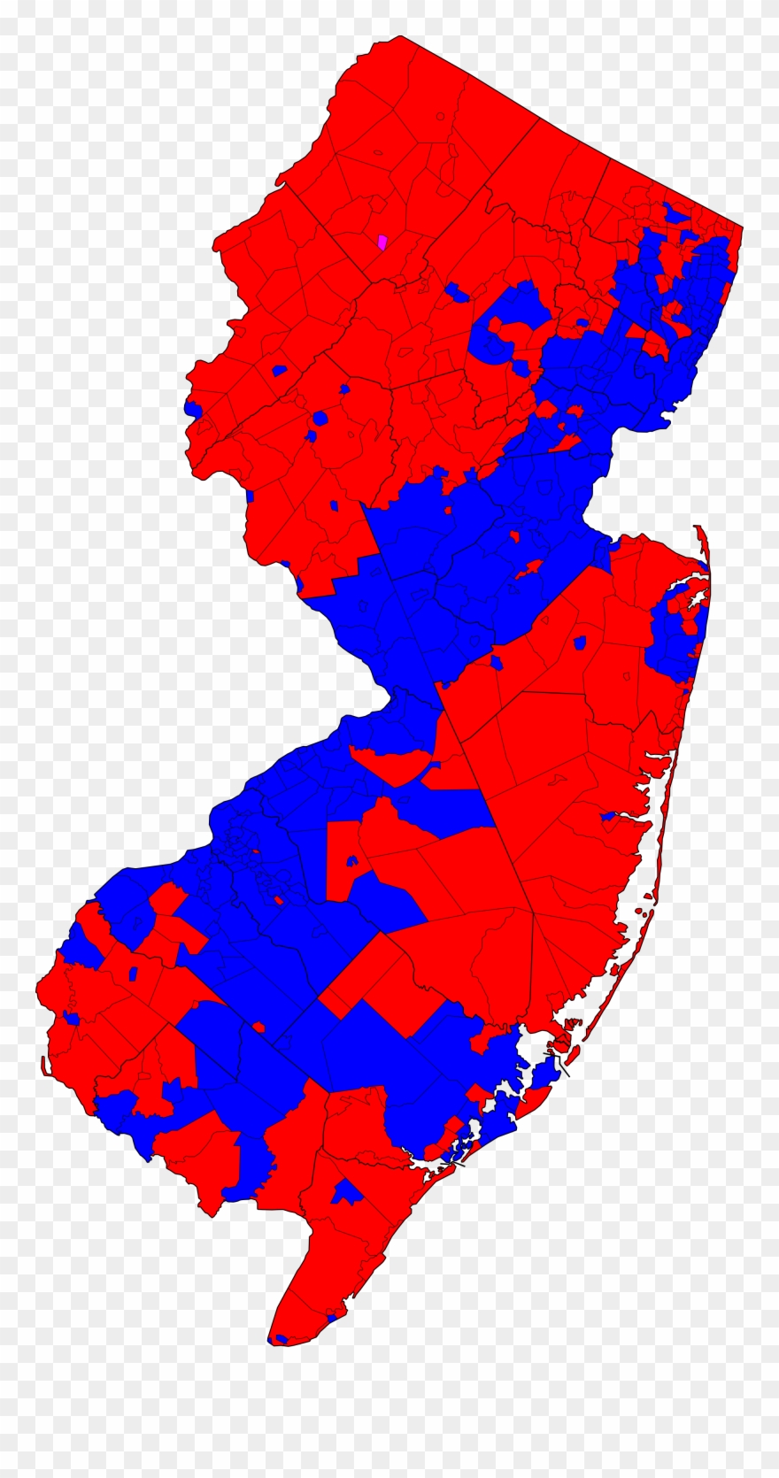 And The Central Part Is All Rich As Fuck Republican - Nj Election Map 2012 Clipart
