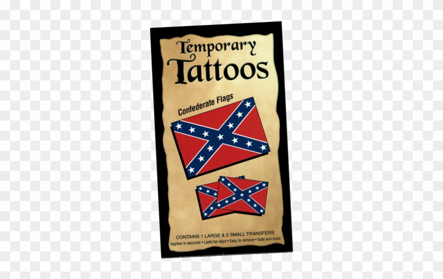 Confederate Flag Temporary Tattoos - Us Marines Temporary Tattoos Clipart