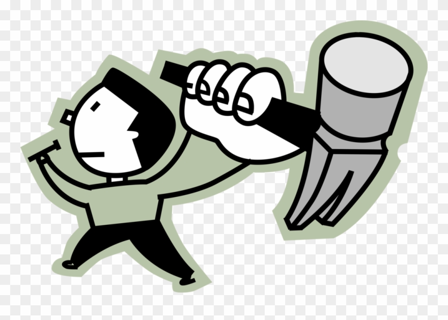 Vector Illustration Of Do It Yourself Home Handyman - Cartoon Clipart