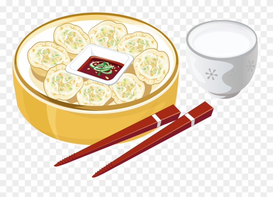 Dim Sum Baozi Xiaolongbao Jiaozi Steamed Stuffed - Chinese Cuisine Ingredient Vector Clipart