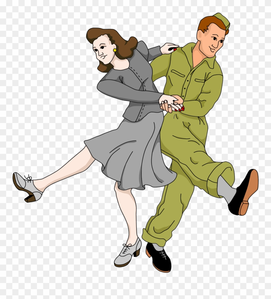 Tinkerbell Cliparts - Swing Ww2 Dance - Png Download