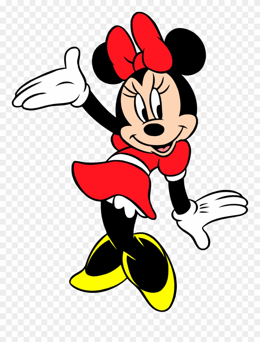 Pin De Jeny Chique En Minnie Roja Para Tarjetas - Mickey Mouse Rangoli Design Clipart