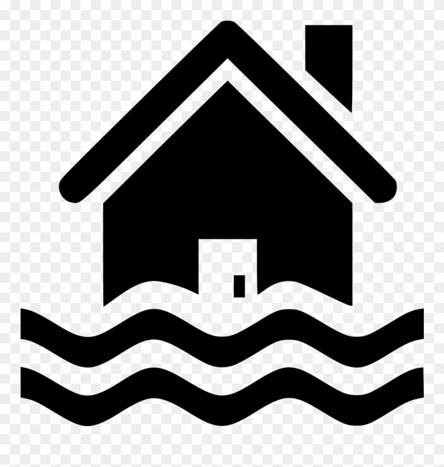 Flood Clipart Cumulative - Home Button Flat Design - Png Download
