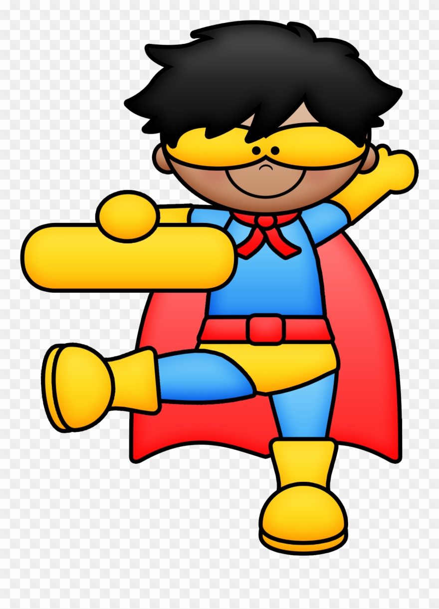 Cute Clip Art - Superhero Math Clipart - Png Download