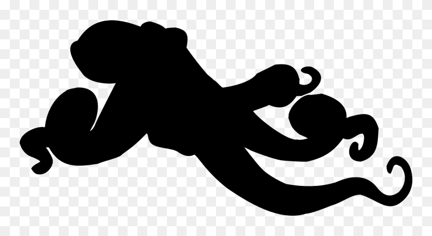 Squid Clipart Calamari - Transparent Octopus Squid Silhouette - Png Download